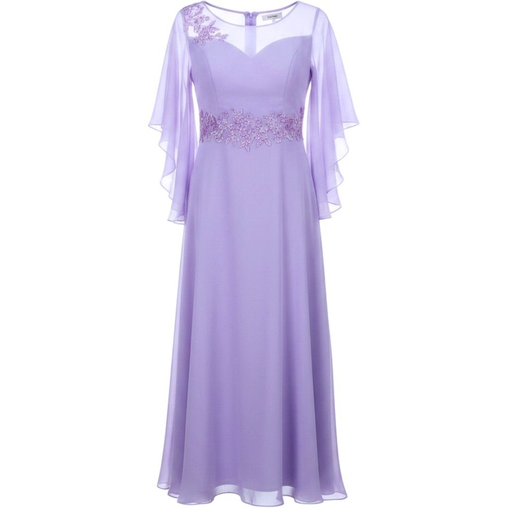 Lilac‎ Lace Trim Chiffon Mother of Bride /Groom Dress Size 18W / #8201
